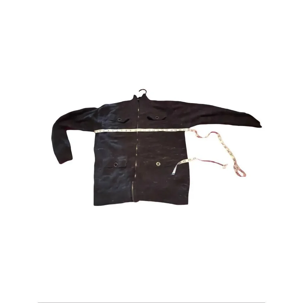 Buckle Black You're Gone Black Marled Standard Fit Zip-Up Cardigan Sweater Large